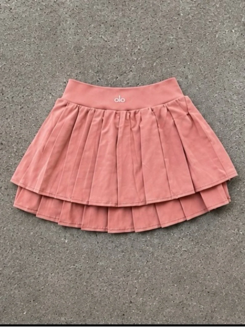 Women’s Alo Double or Nothing Mini Skirt- vintage Pink
